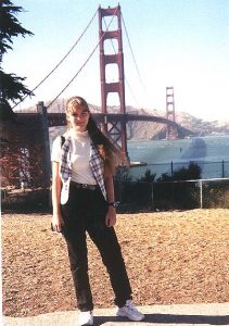 ANNA ELPERIN AT THE GOLDEN GATE BRIDGE - SAN FRANCISCO END