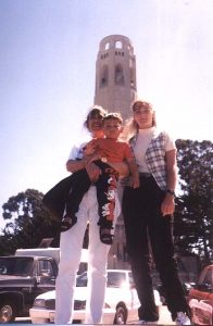 SUE, MATTY MAYOFF AND ANNA ELPERIN AT COIT TOWER
