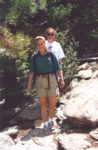 Cheryl and Denise on the Lovers Leap trail at Philmont Scout Ranch.