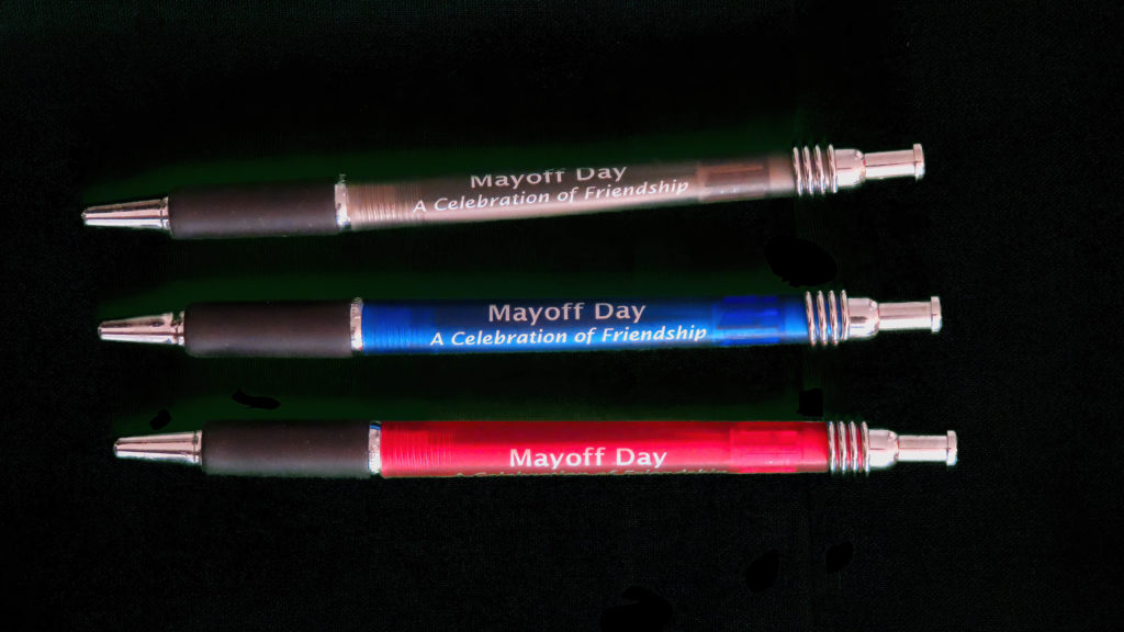 Mayoff Day pens, "A Celebration of Friendship"
