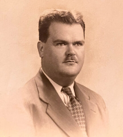 Sepia portrait of Moses (Moe) Mayov