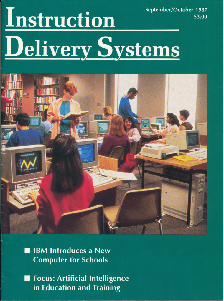 Cover of Instruction Delivery Systems magazine, September/October 1987